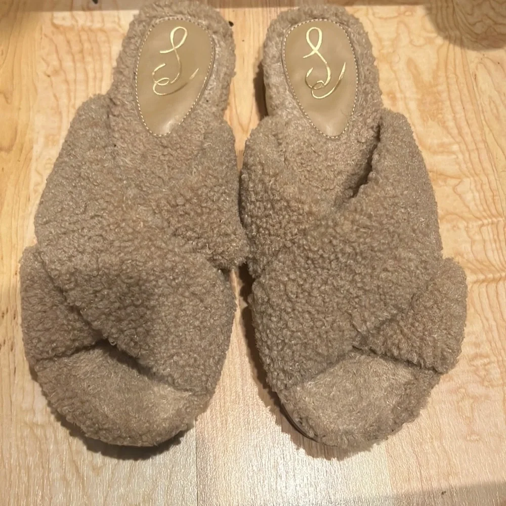 Sam Edelman Shearling Sandals - Picture 1 of 5